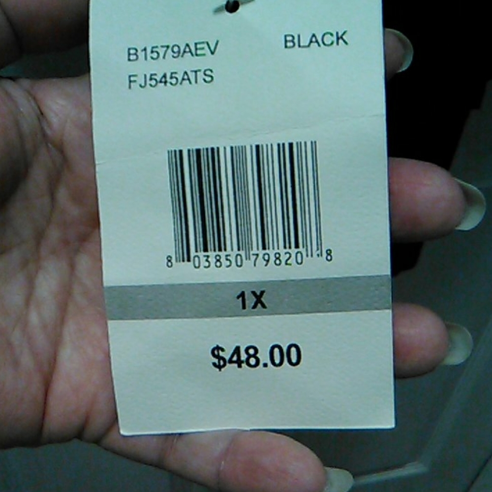 Nwt Black Tunic Laced Opened Back - image 6